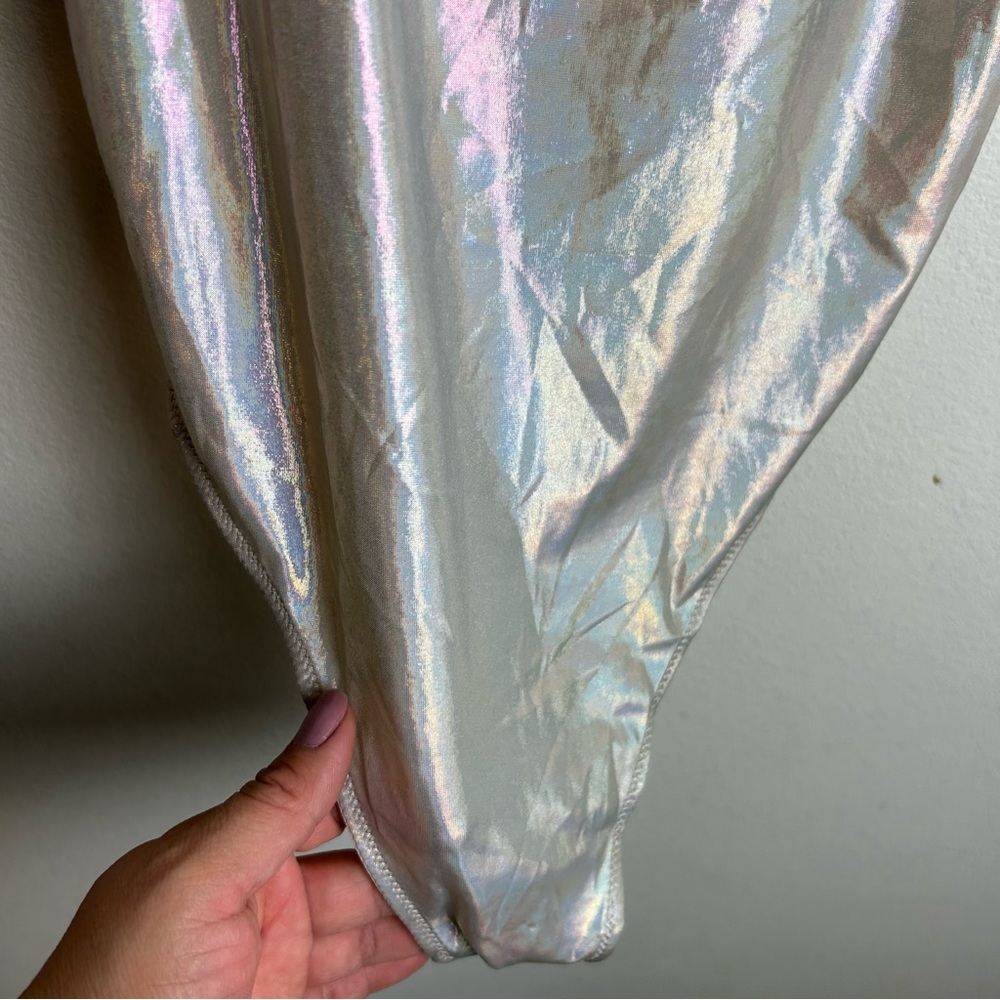 NWT Urban Outfitters Out from Under Crystalline Holigraphic bodysuit size: S - Picture 7 of 15